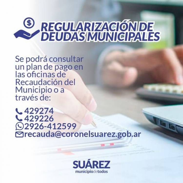ATENCIÓN VECINO: rgularización de deudas municipales