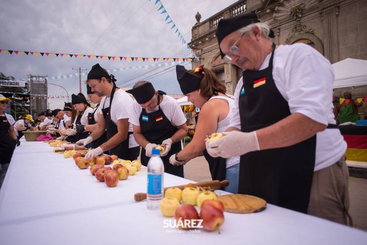 Desafío superado: El tradicional strudel alcanzó los 100.5 metros