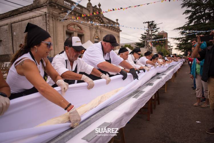 Desafío superado: El tradicional strudel alcanzó los 100.5 metros
