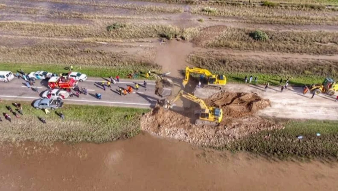 Corte total en dos tramos de rutas nacionales cercanas a Bahía Blanca