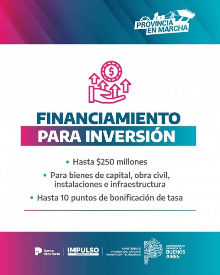 Nueva linea de creditos del Banco Provincia