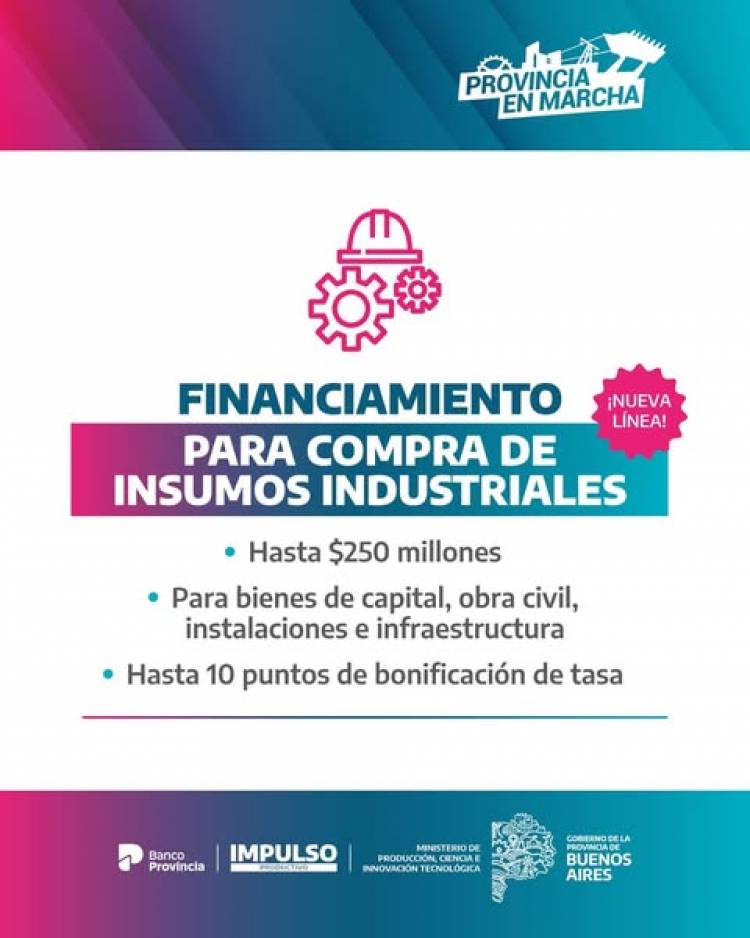 Nueva linea de creditos del Banco Provincia