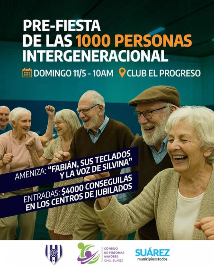 Todo listo para vivir la Pre-Fiesta de las 1000 Personas Intergeneracional