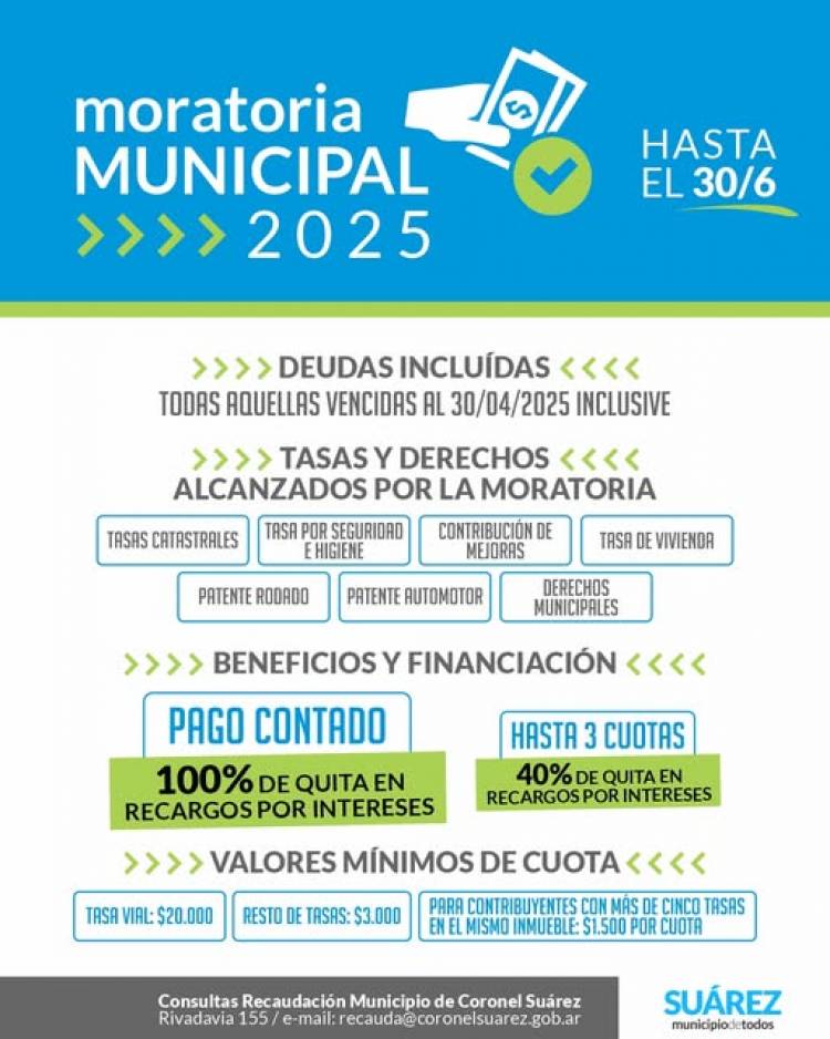 Planes de Pago Especiales para regularizar deudas municipales