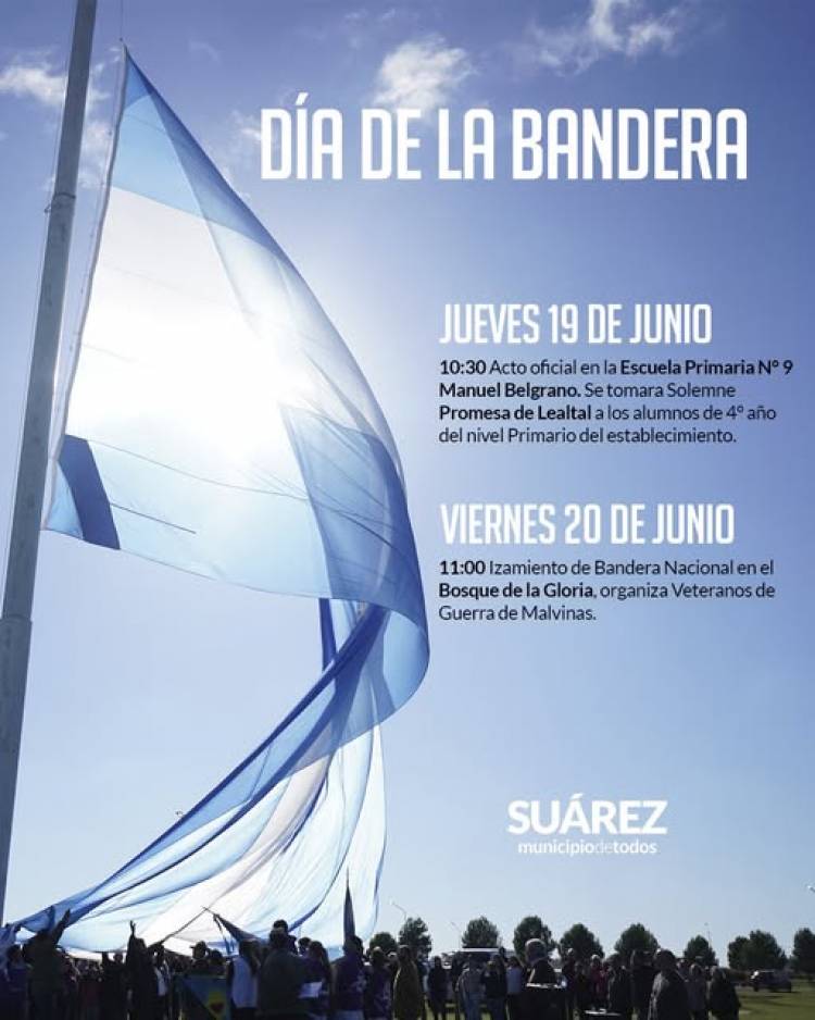 Acto oficial por el Día de la Bandera