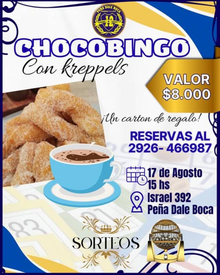 ¡Vamos por otro Chocobingo con Kreppels, en la  Peña Dale Boca! 