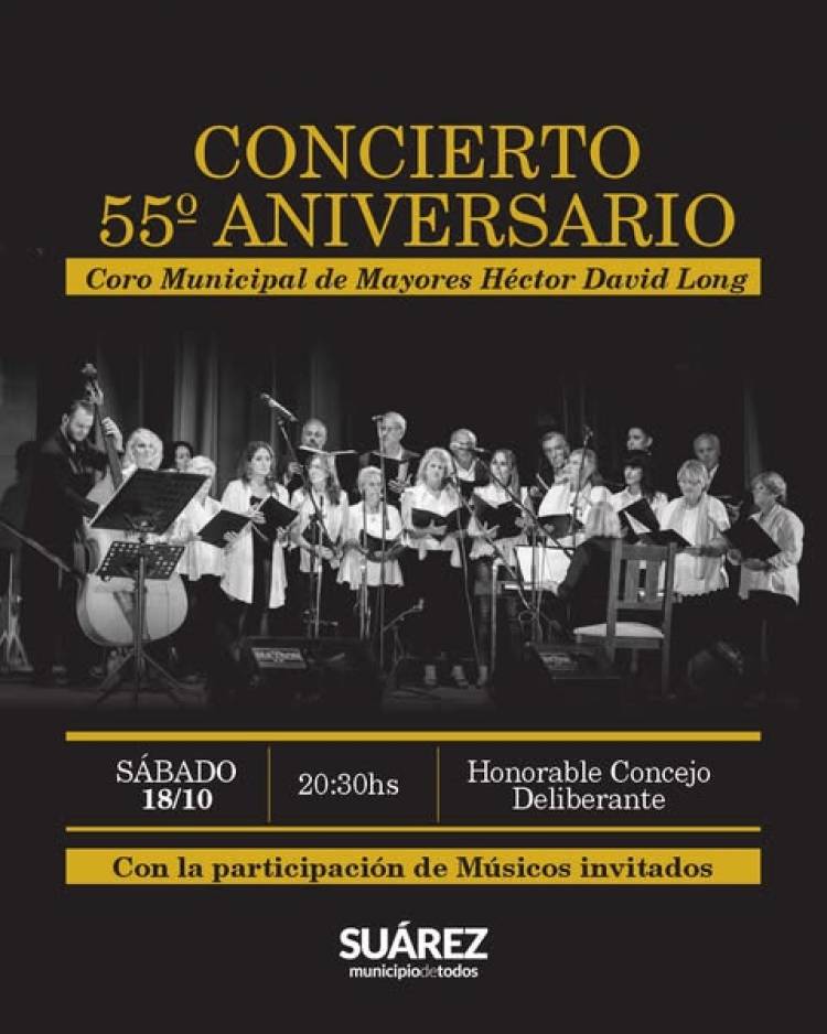 El Coro de Mayores “Héctor David Long” celebra 55° años de trayectoria musical