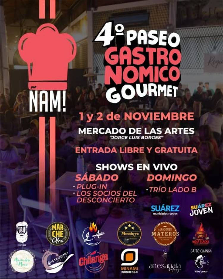 Se viene el 4º Paseo Gastronómico Gourmet ÑAM!