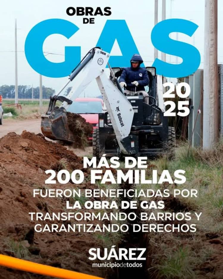 Más de 200 familias fueron beneficiadas por la obra de gas trasformando barrios y garantizando derechos