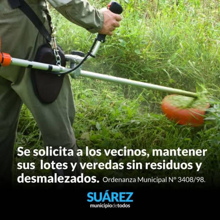Mantener los terrenos limpios es responsabilidad de todos