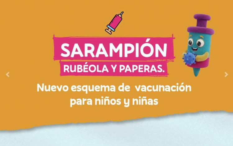 Sarampión, Rubéola y Paperas: nuevo esquema de vacunación para niños y niñas