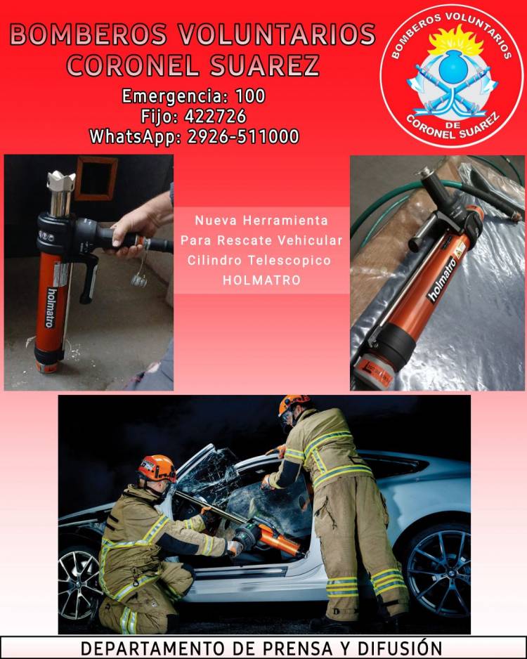 Bomberos incorporó un expansor telescópico 