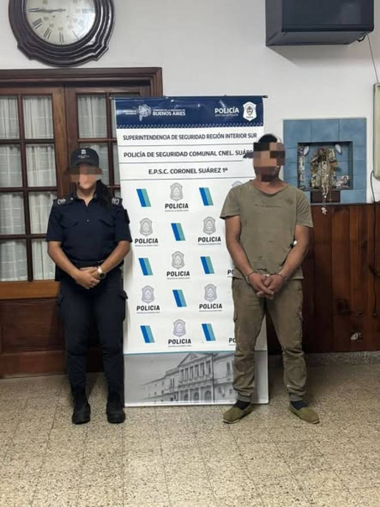 APREHENDIDO POR TENENCIA DE ARMA DE FUEGO E INFRACCIÓN A LA LEY 23.737