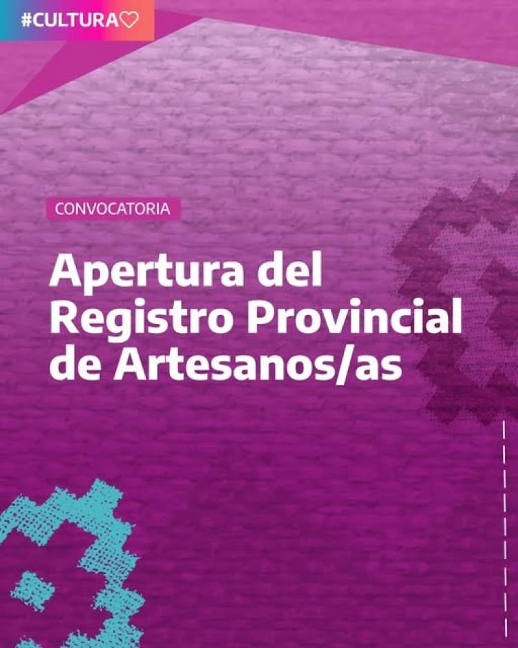 CONVOCATORIA: se abre la inscripción para el nuevo Registro Provincial de Artesanos/as