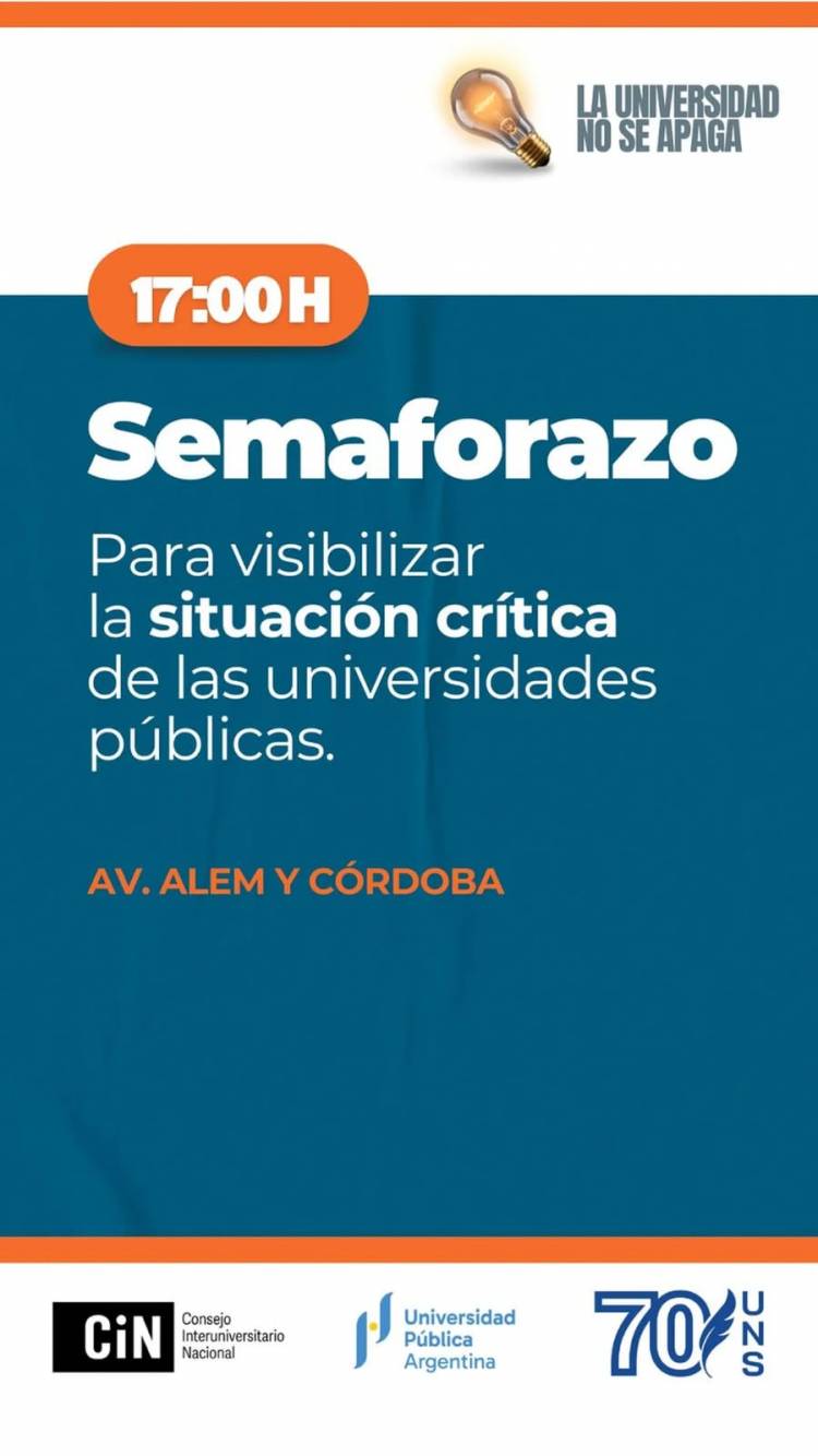“La Universidad no se apaga”: 24hs para visibilizar la situación crítica de las universidades públicas