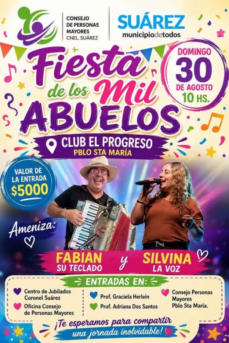 ¡SE VIENE LA FIESTA DE LOS MIL ABUELOS!