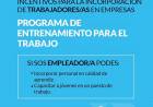 Programas de Entrenamiento para el Trabajo y la Inserción Laboral