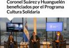 Trabajadores de la Cultura de Coronel Suárez y Huanguelén beneficiados por el Programa Cultura Solidaria