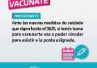 si tenés turno para vacunarte vas a poder circular para asistir al vacunatorio.
