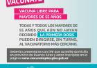 Vacuna libre para mayores de 55 años!
