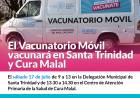 El Vacunatorio Móvil vacunará en Santa Trinidad y Cura Malal
