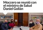 Moccero se reunió con el ministro de Salud Daniel Gollán