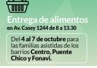 Desarrollo Social: Entrega de alimentos del mes de octubre