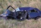 Tremendo vuelco cerca de Suárez: una mujer quedó atrapada entre los fierros retorcidos del auto