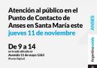 Anses Mas Cerca de la Gente: Atención al público en el Punto de Contacto de Anses en Santa María