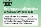 ENTREGA DE ALIMENTOS DEL MES DE FEBRERO