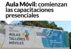 Aula Móvil: comienzan las capacitaciones presenciales