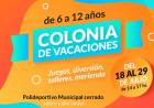 Todo listo para la colonia de vacaciones municipal en el receso escolar de invierno 