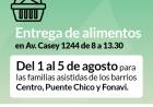 ENTREGA DE ALIMENTOS DEL MES DE AGOSTO