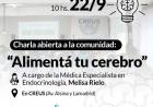 Charla abierta a la comunidad: “Alimentá tu cerebro”