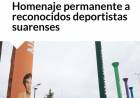 "Homenaje permanente a reconocidos deportistas suarenses” 