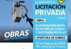 Licitacion: ILUMINACION RUTA 85 ENTRE AV. CASEY Y ROTONDA RUTA 67