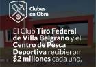 Clubes recibieron 2 millones cada uno del programa “Clubes en Obra”