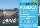 Licitación Pública: “Ciclovía Santa Trinidad – San José”