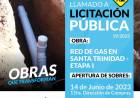 Licitación Pública: Red de Gas en Santa Trinidad–ETAPA I