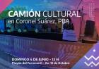 El Camión Cultural sigue recorriendo la Provincia de Buenos Aires y arriba a Suárez