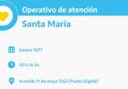 Atención al público en el Punto de Contacto de Anses en Santa María