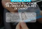 Atención vecinos que renovaron la licencia de conducir en el mes de enero