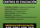 ATENCIÓN centros de evacuación habilitados