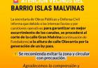 ATENCIÓN VECINOS DEL BARRIO ISLAS MALVINAS 