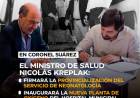 El Ministro de Salud Nicolás Kreplak visitará Coronel Suárez