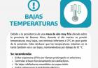 Ola polar: emiten una advertencia meteorológica por temperaturas mínimas en todo el sudoeste
