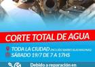 Sabado 19 de Julio CORTE DE AGUA TOTAL