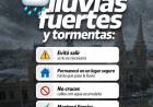 Atención ante posibles lluvias fuertes