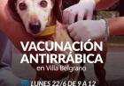 Campaña de Vacunación Antirrábica en Villa Belgrano