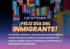 4 de septiembre: Día del Inmigrante